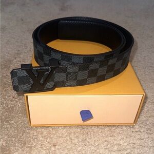Black Louis Vuitton Belt